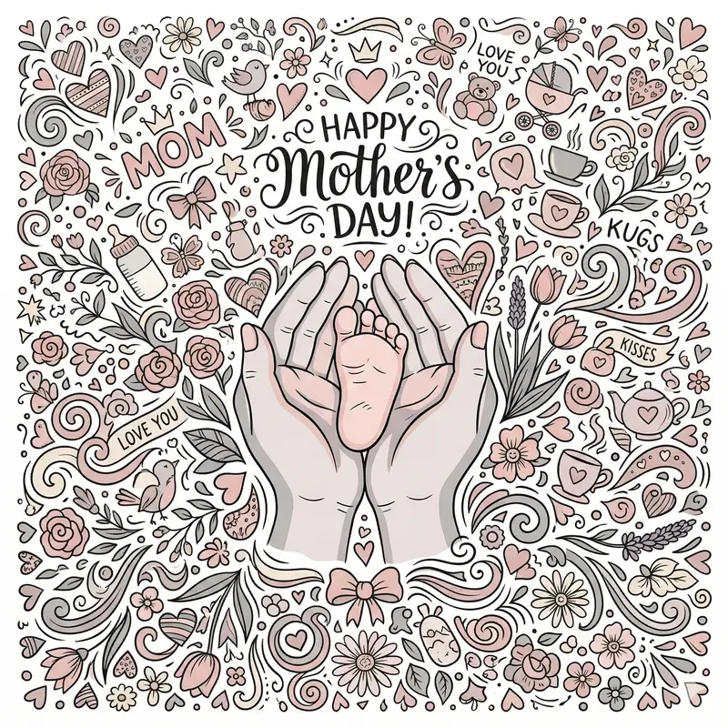 Mothers Day Doodle Art Creators