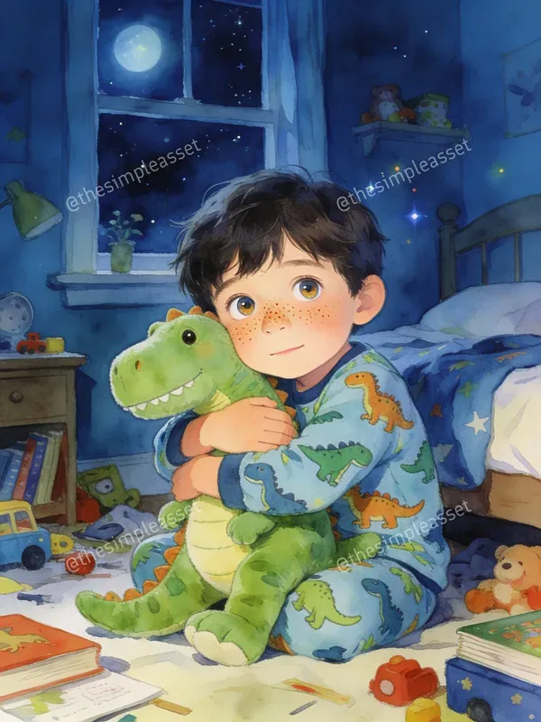 Boy Toys Storybook Illustration Art
