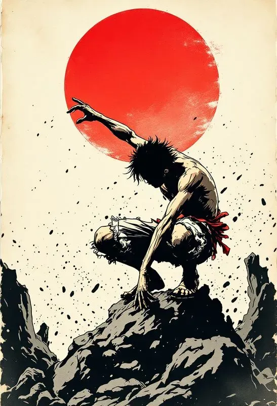 Ukiyoe Ink Illustration Characters