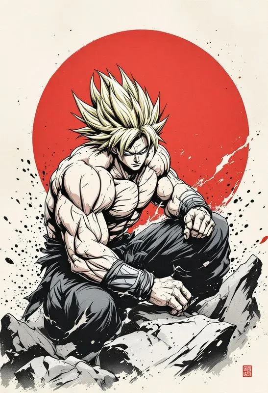 Ukiyoe Ink Illustration Characters