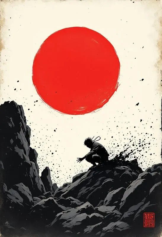 Ukiyoe Ink Illustration Characters