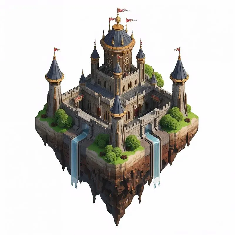 Aaa 3D Isometric Floating Islands