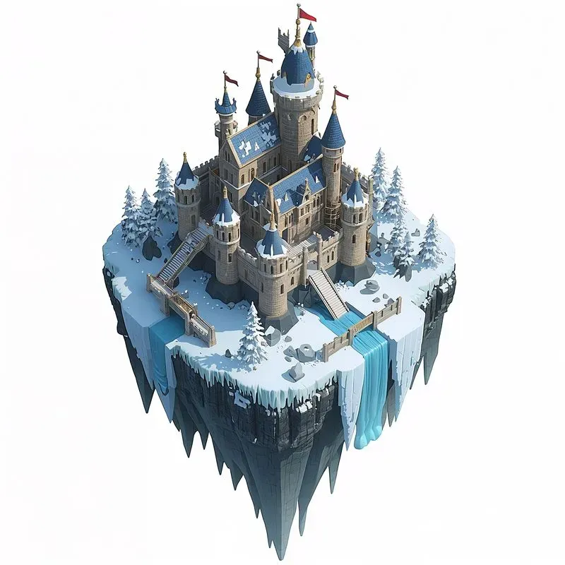 Aaa 3D Isometric Floating Islands