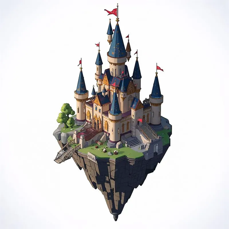 Aaa 3D Isometric Floating Islands