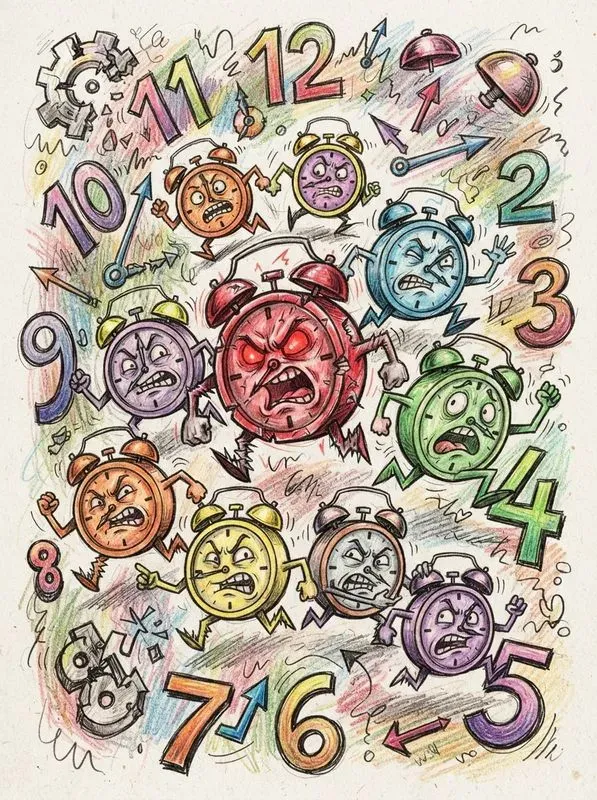 Aggressive Cute Doodles Handdrawn Art