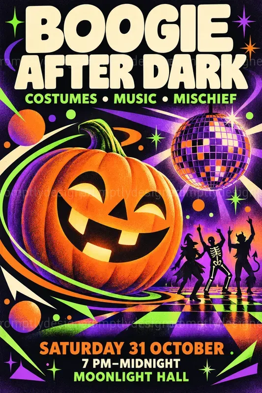Retro 80s Event Posters