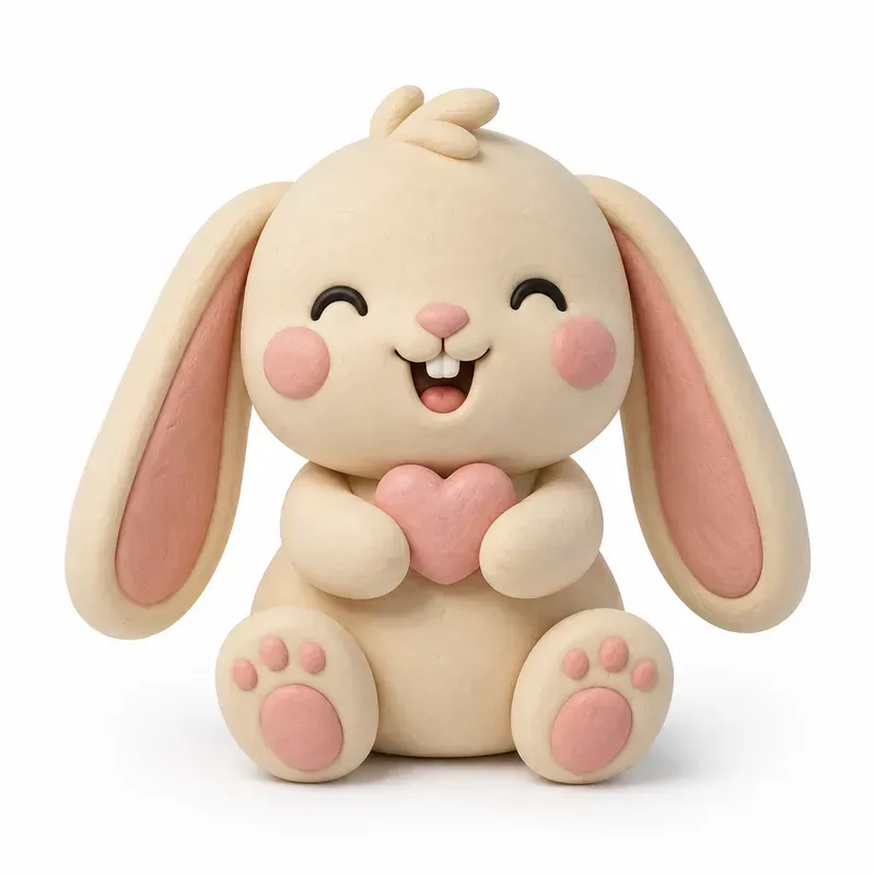 Chunky Pastel Clay Studio Icon Cliparts