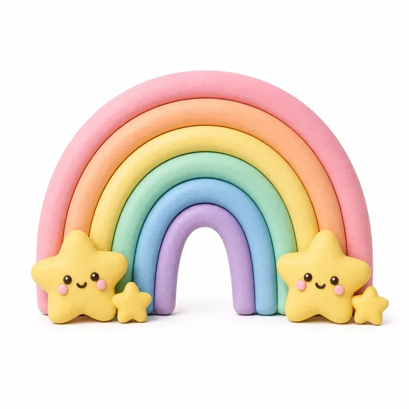 Chunky Pastel Clay Studio Icon Cliparts
