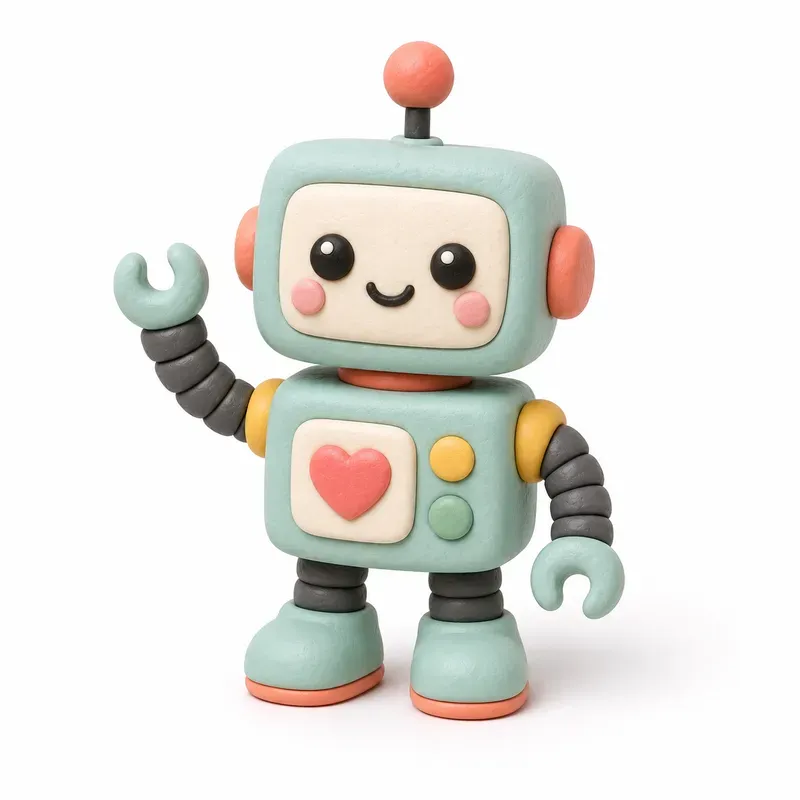 Chunky Pastel Clay Studio Icon Cliparts