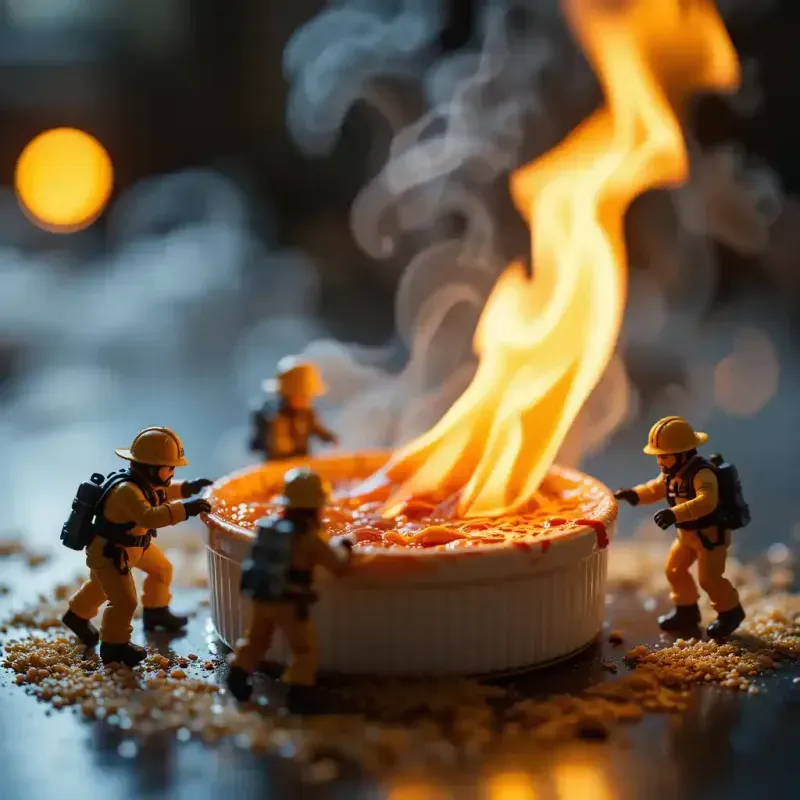 Mini Workers In Whimsical Food Worlds