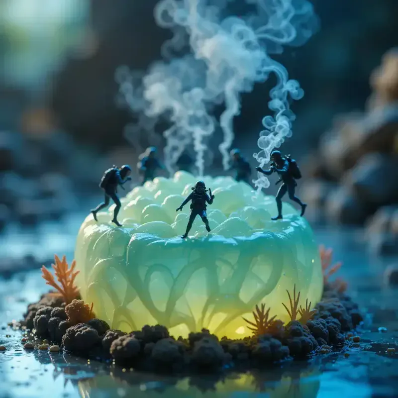 Mini Workers In Whimsical Food Worlds