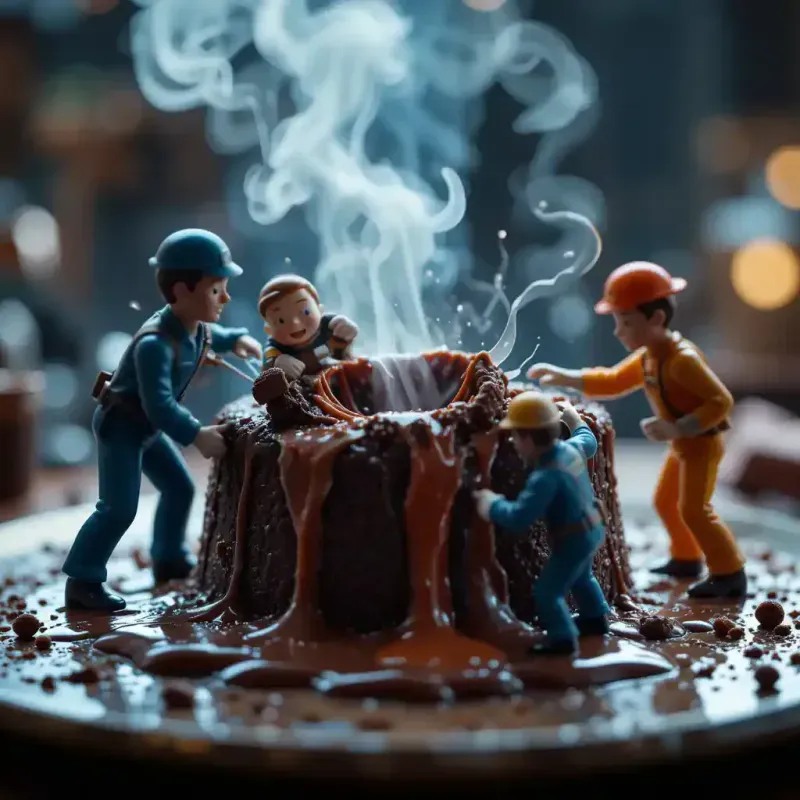 Mini Workers In Whimsical Food Worlds