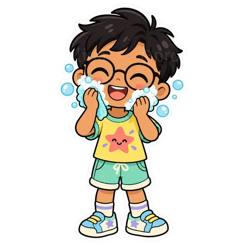 Cute Kids Selfcare Stickers
