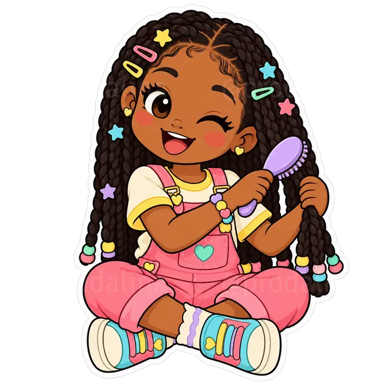 Cute Kids Selfcare Stickers