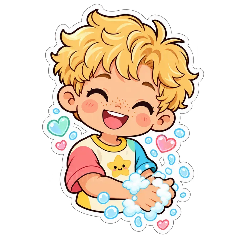 Cute Kids Selfcare Stickers