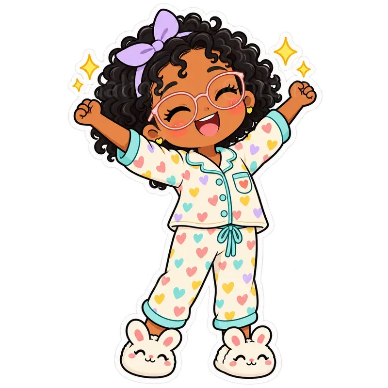 Cute Kids Selfcare Stickers