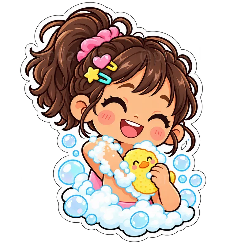 Cute Kids Selfcare Stickers