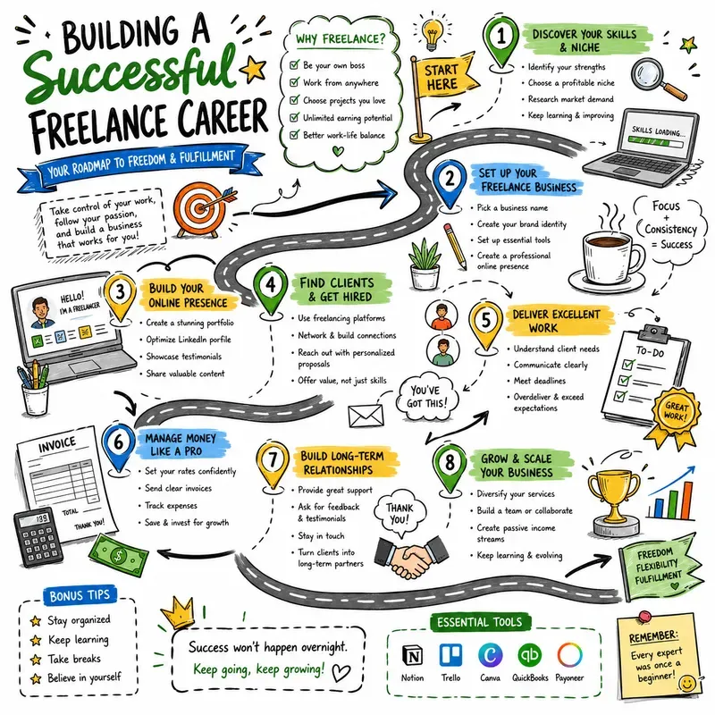Doodle Roadmap Infographics