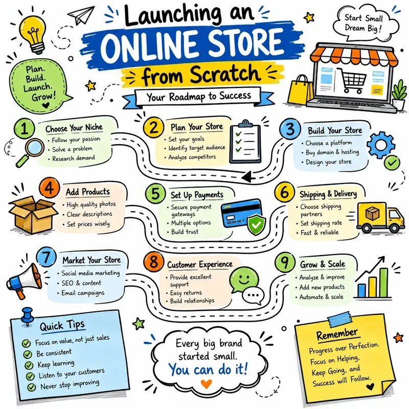 Doodle Roadmap Infographics