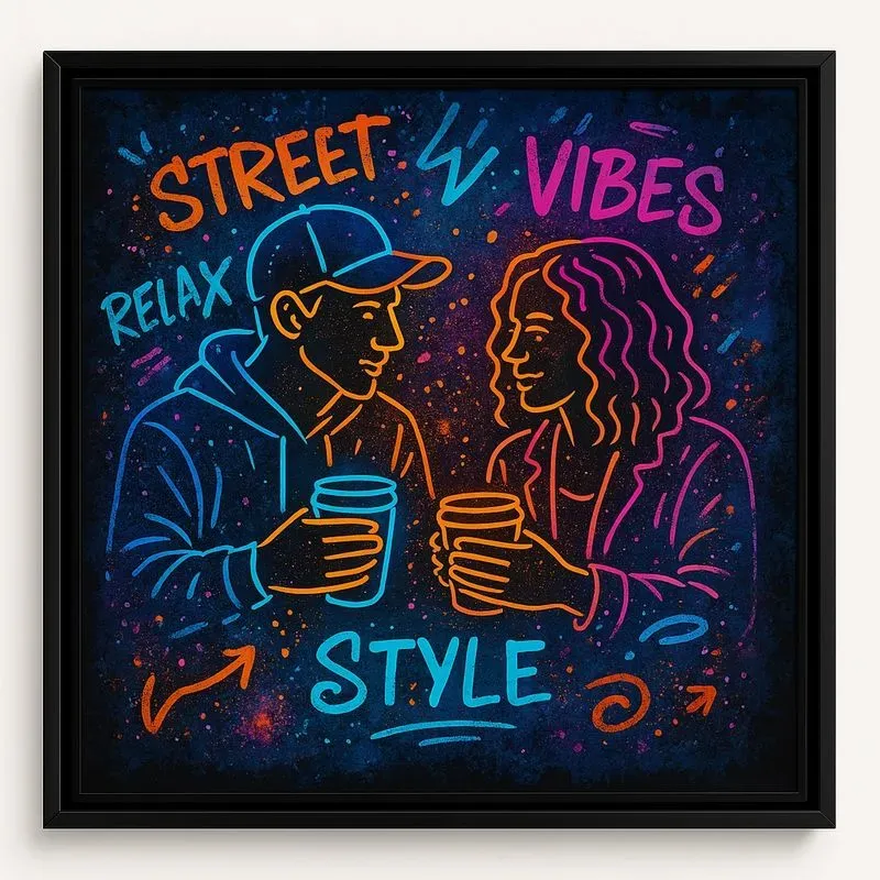 Electrified Street Art In Paintings