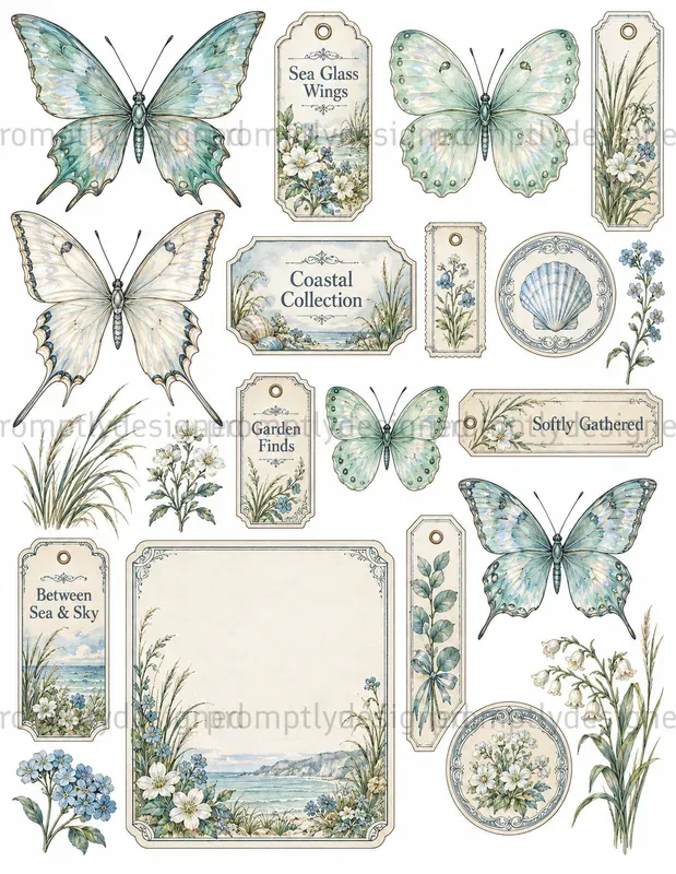 Iridescent Butterfly Ephemera