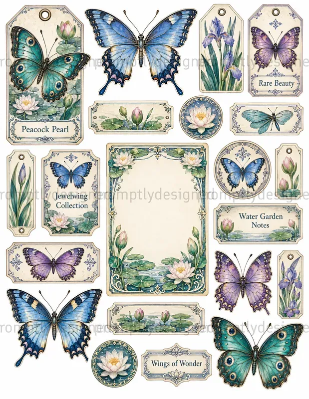 Iridescent Butterfly Ephemera