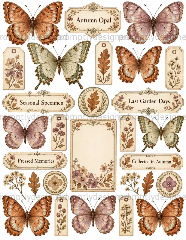 Iridescent Butterfly Ephemera