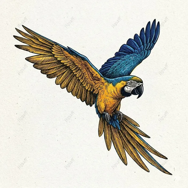 Exotic Animal Riso Print Illustrations