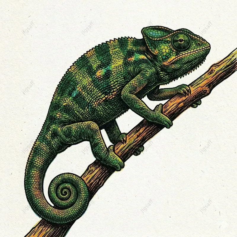 Exotic Animal Riso Print Illustrations