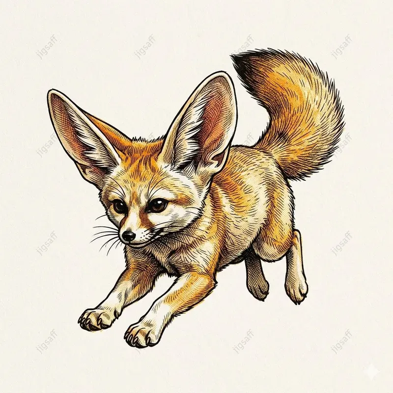 Exotic Animal Riso Print Illustrations