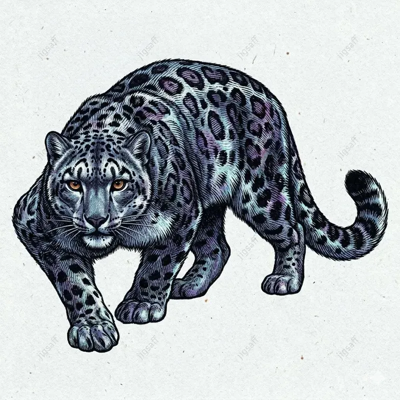 Exotic Animal Riso Print Illustrations