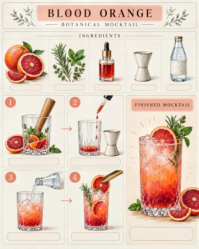 Botanical Recipe Infographic Templates
