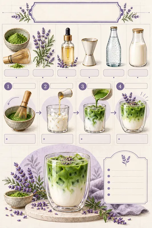 Botanical Recipe Infographic Templates