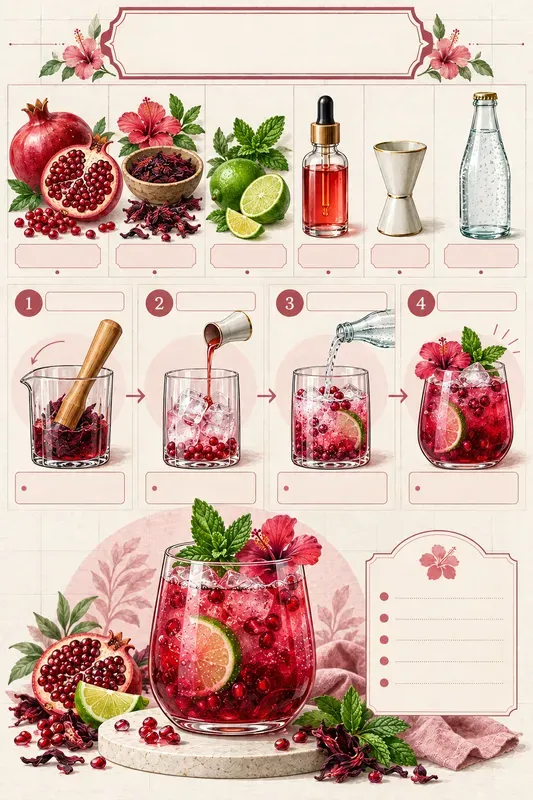 Botanical Recipe Infographic Templates