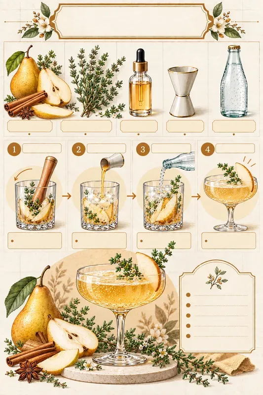 Botanical Recipe Infographic Templates