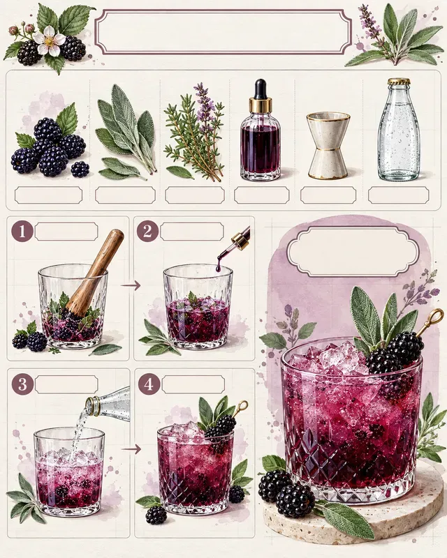 Botanical Recipe Infographic Templates