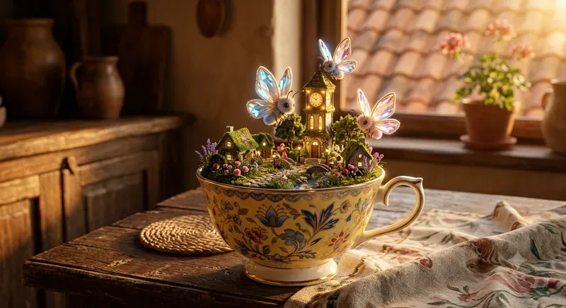 3D Magic Miniature Worlds In A Teacup