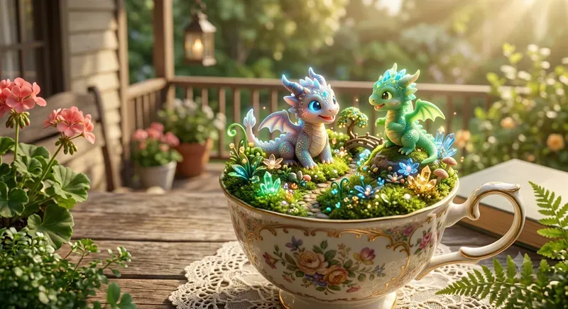 3D Magic Miniature Worlds In A Teacup