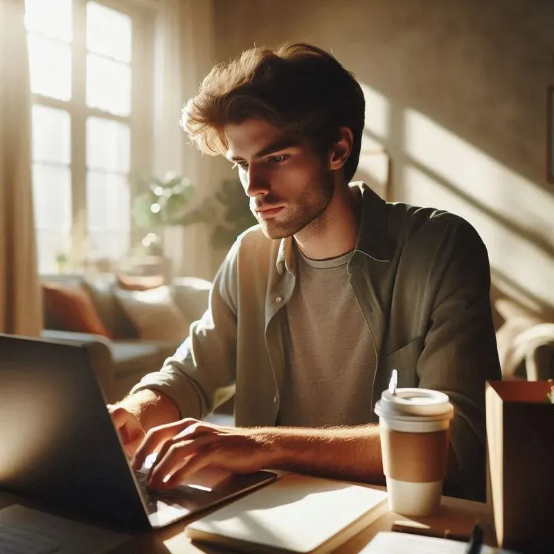 Morning Productivity Laptop Scenes