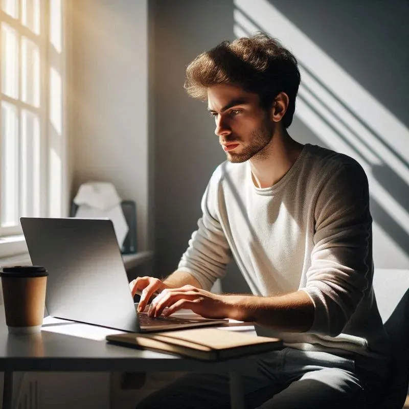 Morning Productivity Laptop Scenes