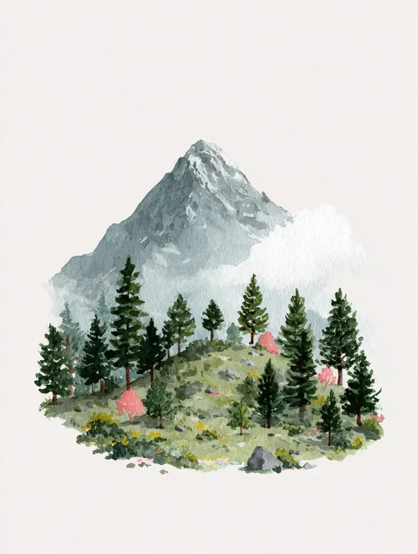Scandinavian Minimal Watercolor Lifestyles