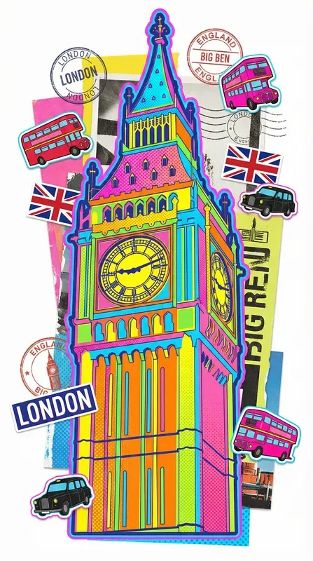 Pop Art Global Travel Collages