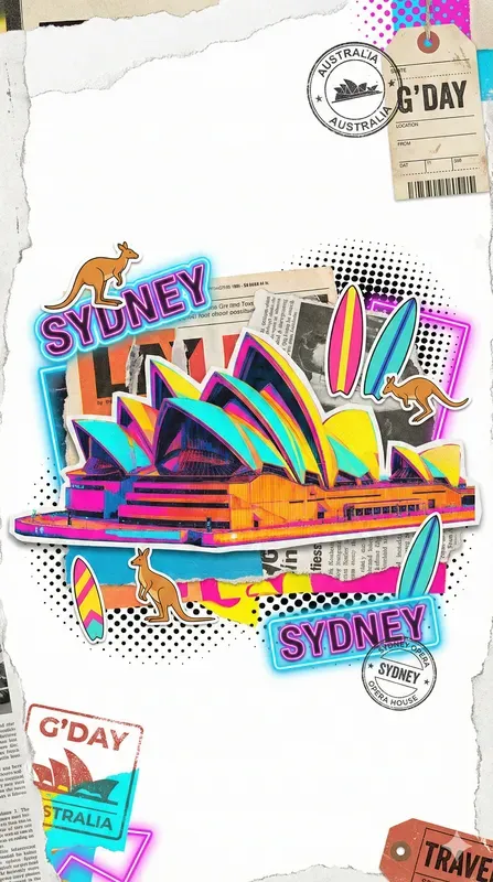 Pop Art Global Travel Collages