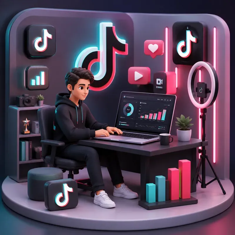Modern 3D Social Media Workspaces