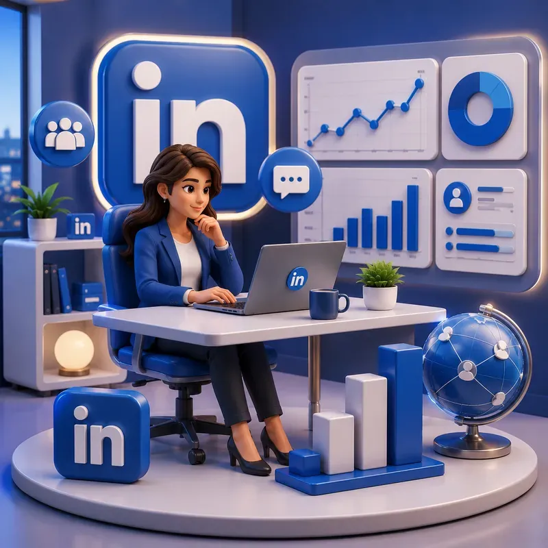 Modern 3D Social Media Workspaces