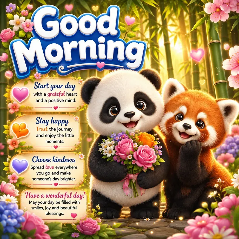 Cute Morning Animal Quote Posters