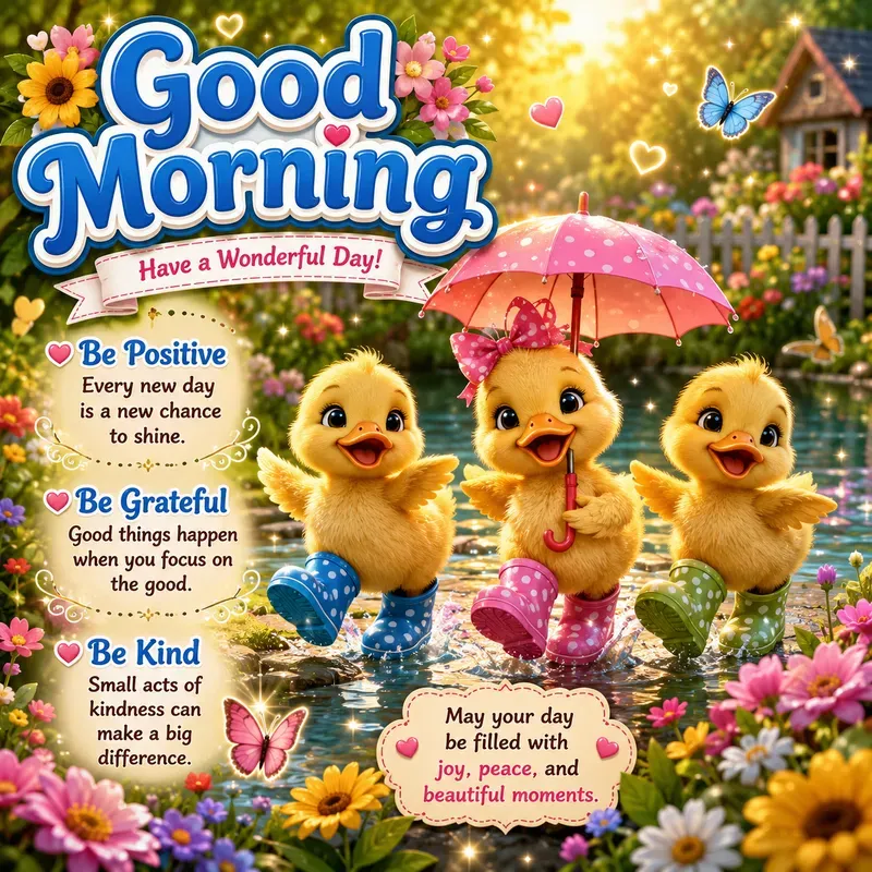 Cute Morning Animal Quote Posters