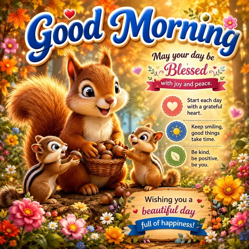Cute Morning Animal Quote Posters