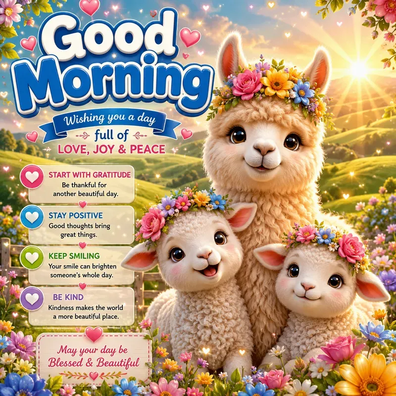 Cute Morning Animal Quote Posters