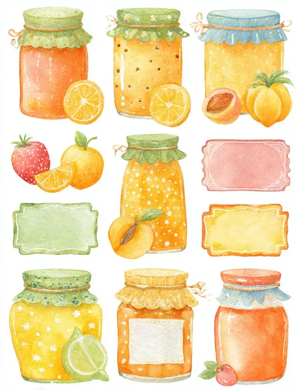 Citrus And Fruit Harvest Clipart Kits